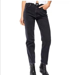 Free People Dakota Straight Leg Jean in Black
